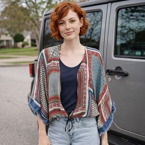 Zara Multicolor Zip Top Jacket